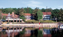 Lake and resort accommodations at Split Rock Resort, Lake Harmony.