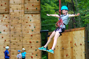fyf_climbingwallzipline Zipling and rock wall climbing course at Blue Mountain Resort, Carbon County PA
