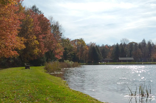 fyf_autumnlake Lake side at Carbon County lake in fall.