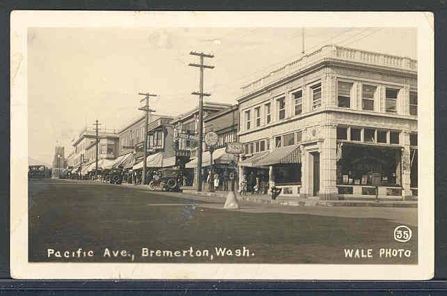 Bremerton Chamber of Commerce, Vintage Photo of Pacific Avenue in Downtown Bremerton