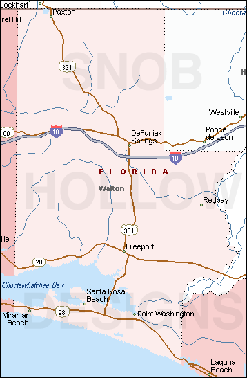 Walton County Map