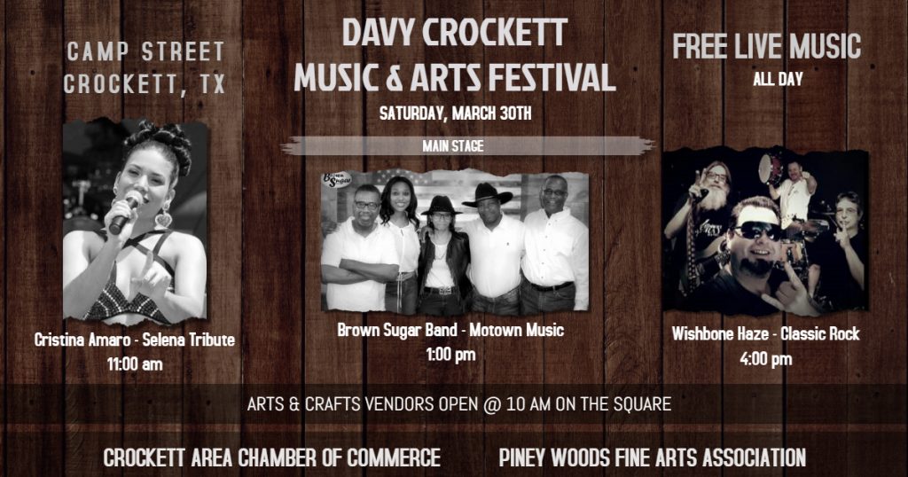 DC_Main_Stage Davy Crockett Music & Arts Festival Schedule