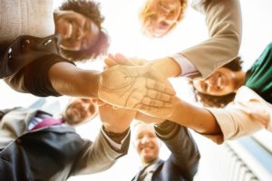 business people together