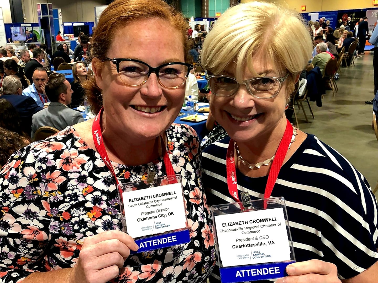 Elizabeth Cromwell (Charlottesville) meets Elizabeth Cromwell (Oklahoma City) at #ACCE2019