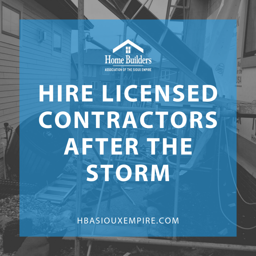 Image - Hire Licensed Contractors After the Storm Image - Hire Licensed Contractors After the Storm