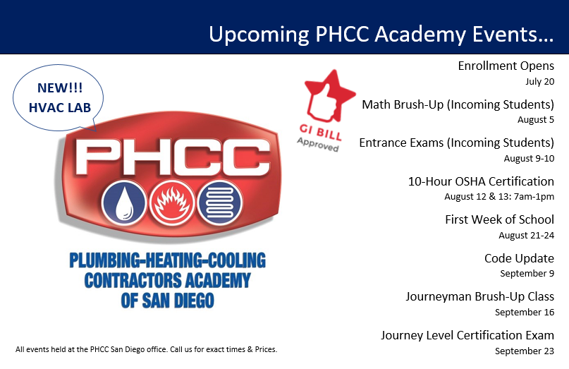PHCC Academy of San Diego Summer 2017