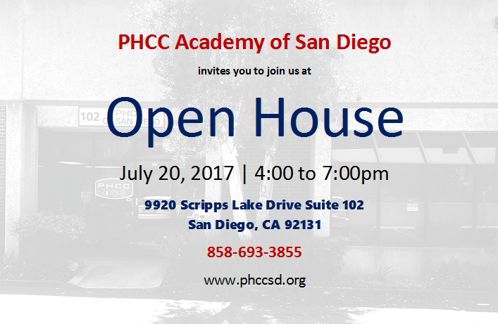 PHCC Academy of San Diego Open House 2017