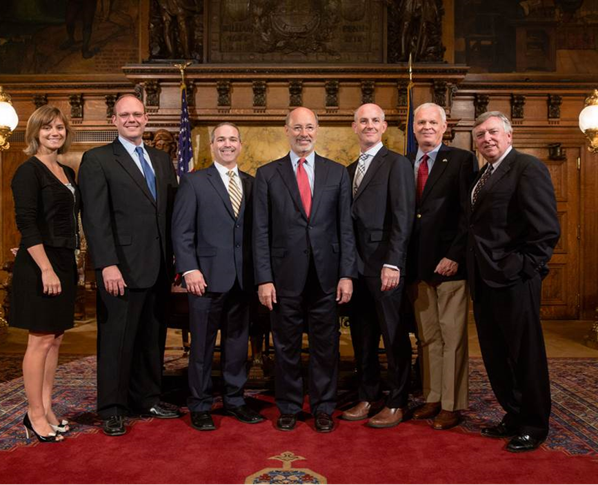 PCA's Leadership and PCA's Lobbyists (The Winter Group) meet with Governor Wolf