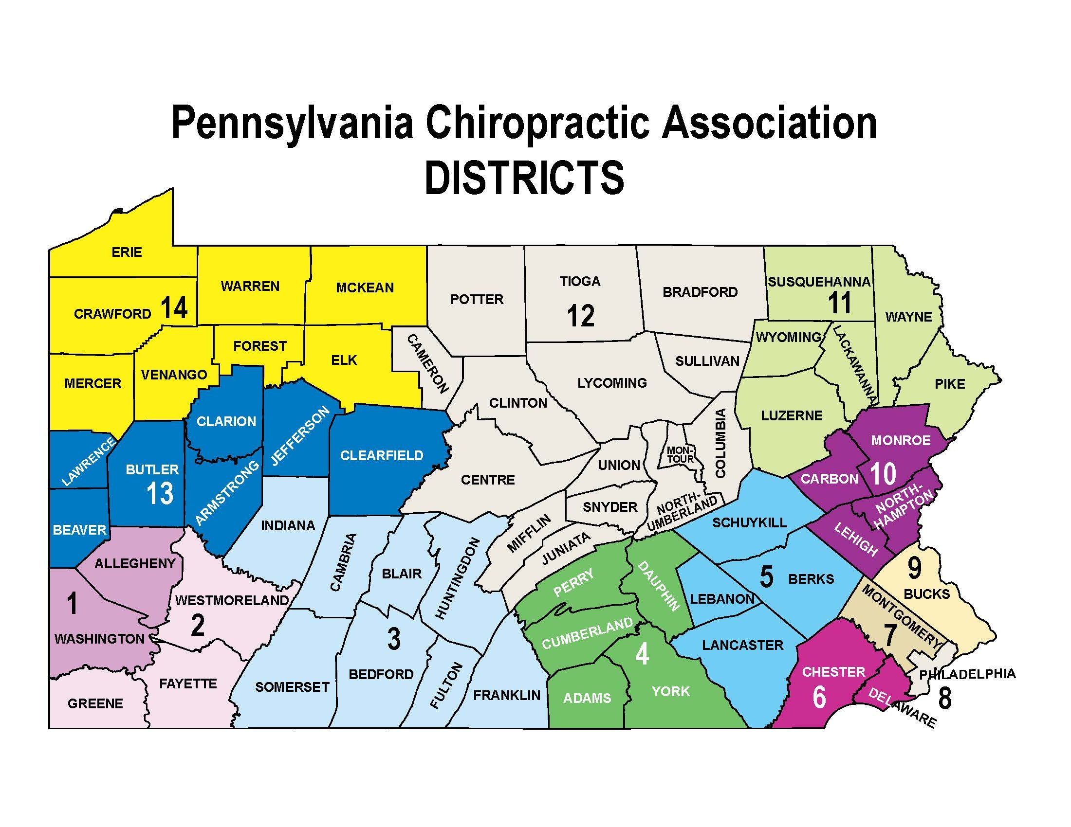 PCA Leadership Directory Map