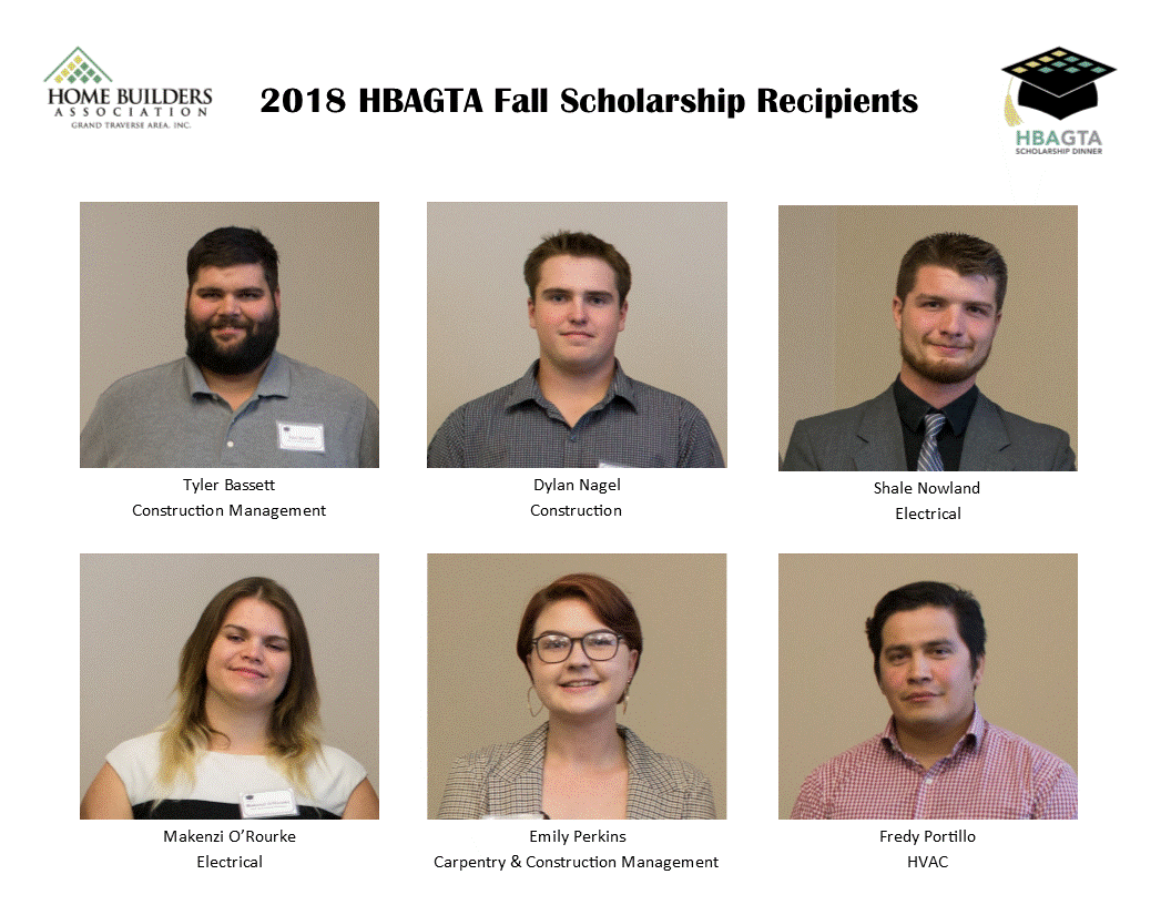 2018 Fall Scholarship Recipients 2018 Fall Scholarship Recipients