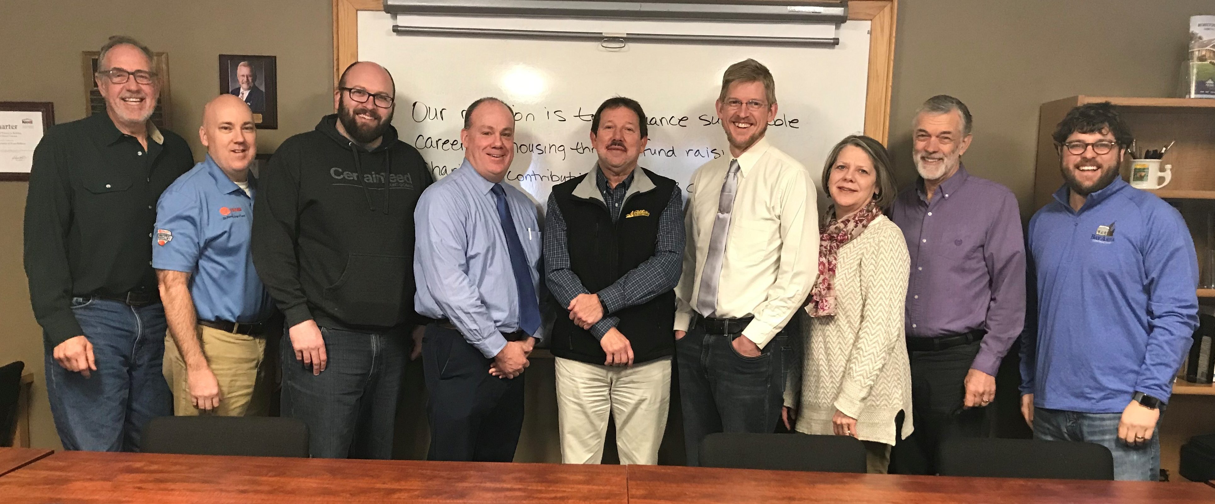 Photo of Board minus Ed Bailey and Rick MacKinnon FOUNDATION BOARD