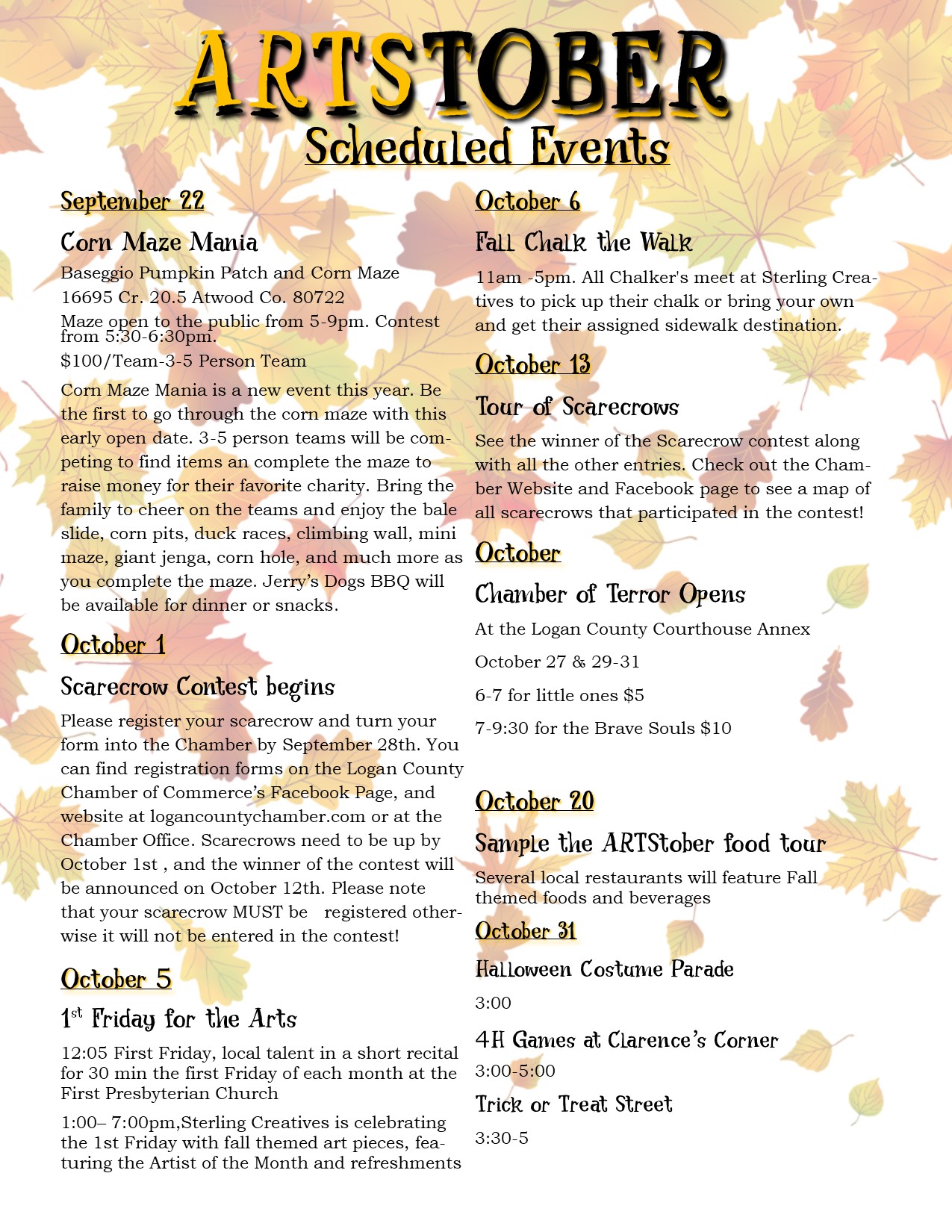 Events Schedule Events Schedule
