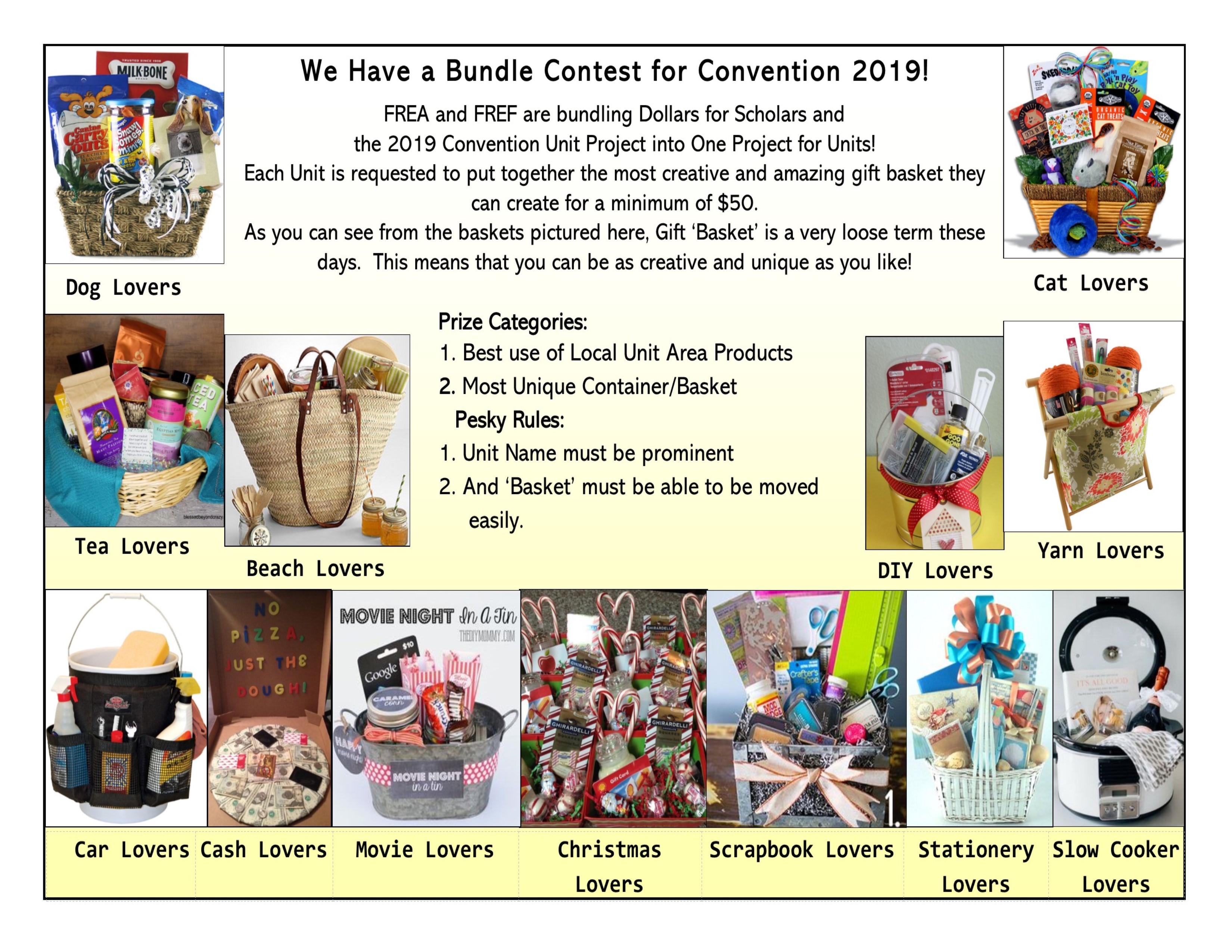 Convention Project and Gift Baskets 8.5x11 Flyer Convention Project and Gift Baskets 8.5x11 Flyer