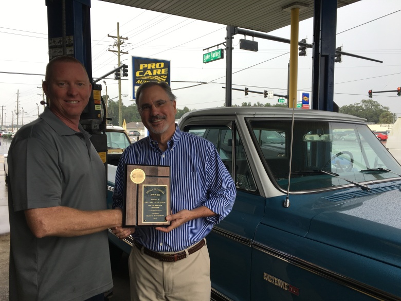 September 2017 Winner, Pro Care Auto Repair