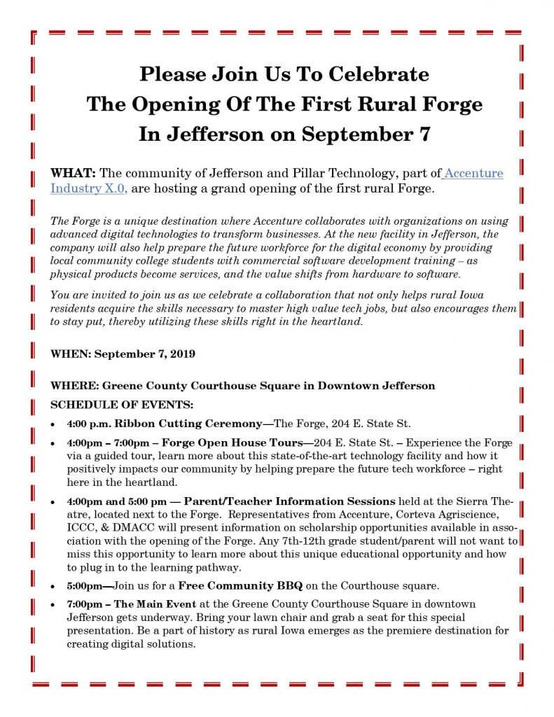 Sept 7 event Rural FORGE