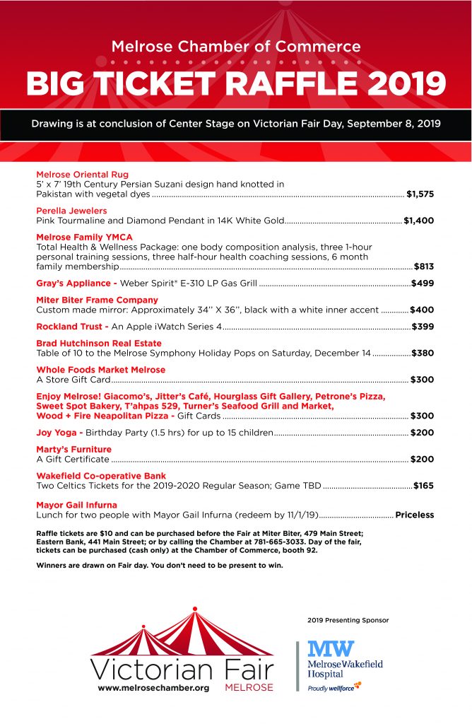 Big Ticket Raffle Melrose Chamber of Commerce