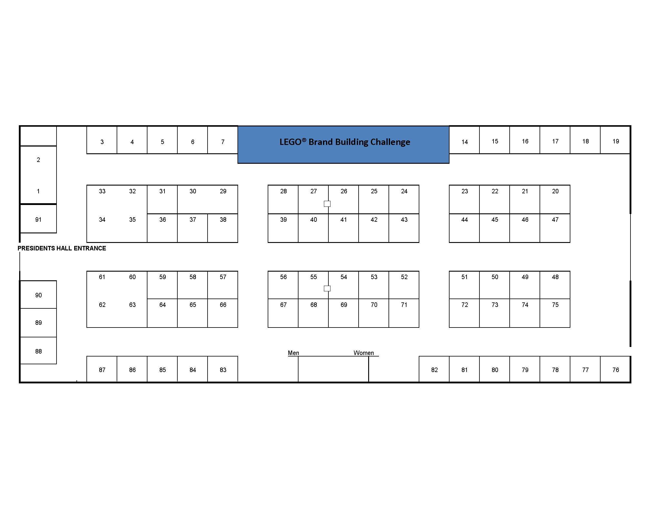 Presidents' Hall Floor Plan 2019 Expo Guide Presidents' Hall Floor Plan 2019 Expo Guide
