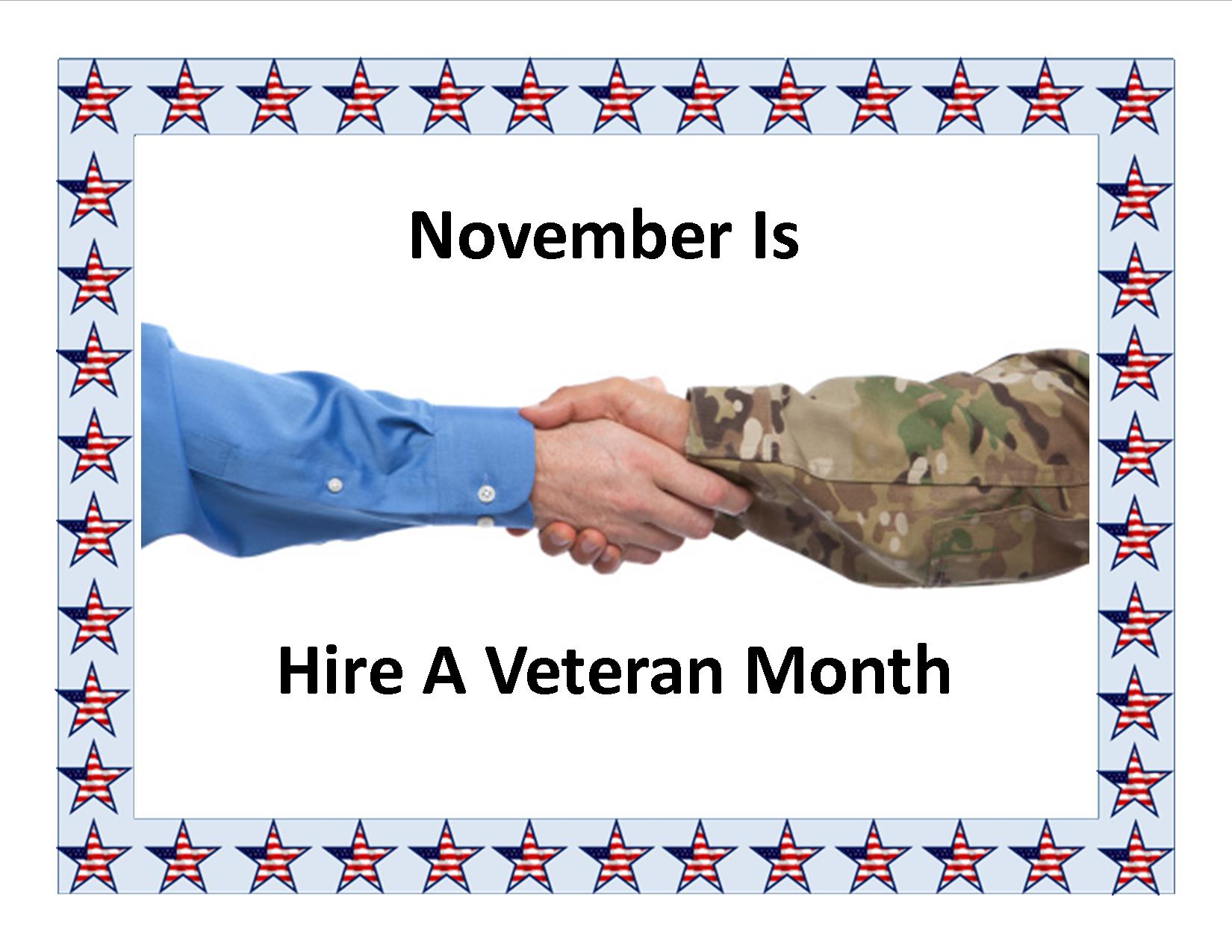 hire veteran month veterans november