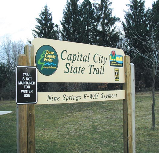 capital city trail sign