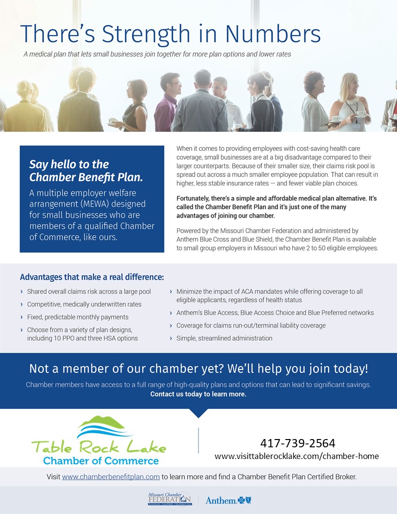 Health Insurance Program Table Rock Lake Chamber of Commerce Health Insurance Program Table Rock Lake Chamber of Commerce